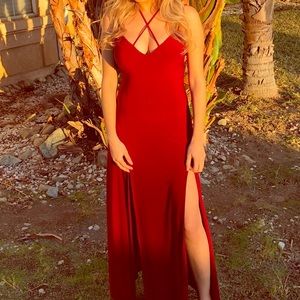 Charlotte Russe Red Long Dress